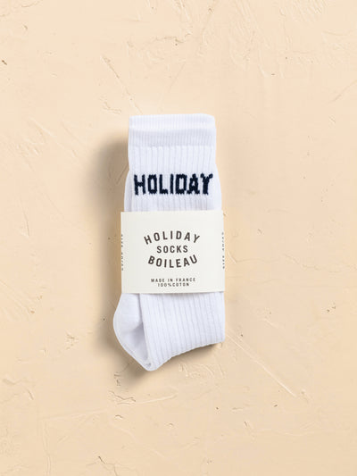 Socks Holland - White & Navy