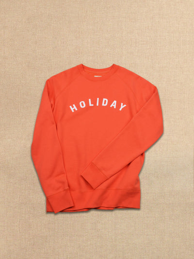 The Holiday Sweatshirt - Red Geranium